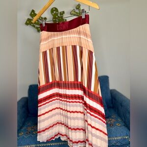 DKNY Multicolor Striped Women's Midi Skirt